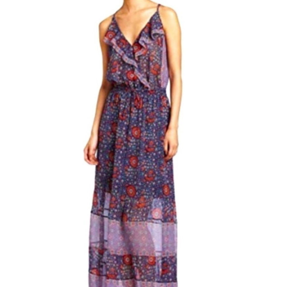 Joie Silk-Chiffon Della Maxi Dress